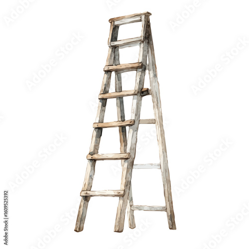 A watercolor painting of Level, vector illustration on white background.