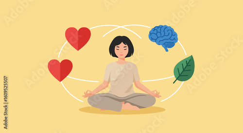 Mindfulness Meditation Balance Mind Body Connection