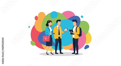 Diverse team collaborating, ideal for websites, presentations, and marketing materials.
