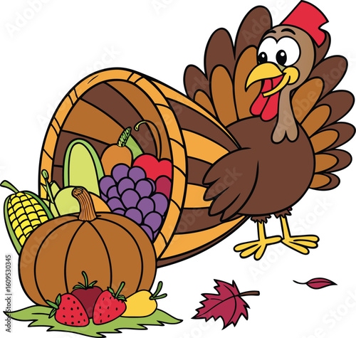 thanksgiving turkey cartoon
