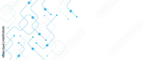 Abstract futuristic technology background. Technology background with crossed lines and dots.