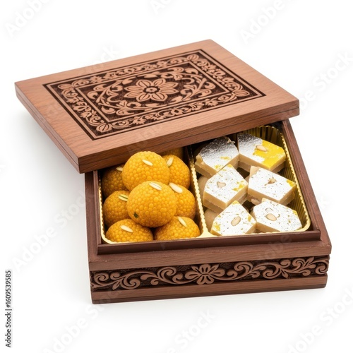 Assorted Indian Sweets in Decorative Box – Traditional Festive Mithai Gift