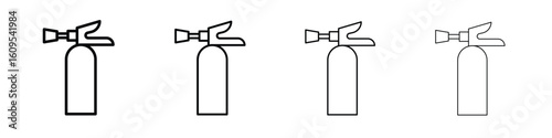 Fire extinguisher icon illustration sign collection. vector symbol or logo.