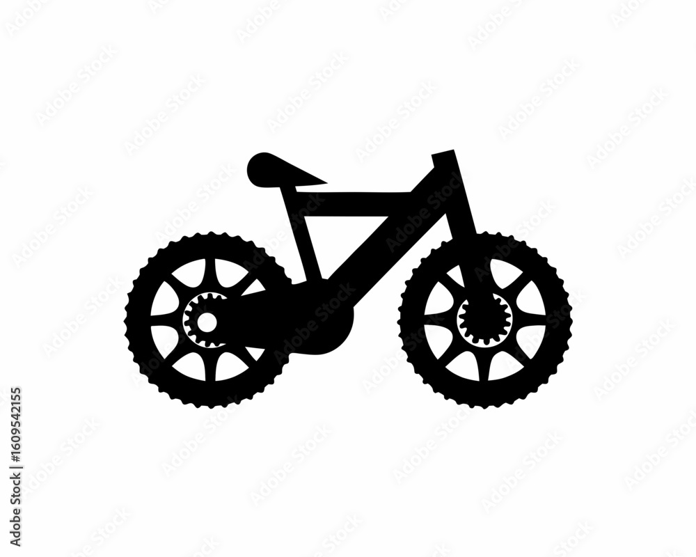 Fototapeta premium creative details Outline Bicycle Icon vector illustration