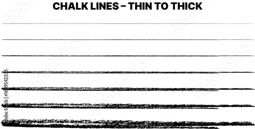 Chalk Line Pack – Hand Drawn Chalk Strokes & Textured Vector Elements