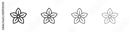 Jasmine icon illustration sign collection. vector symbol or logo.