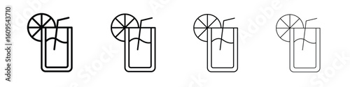 Lemonade icon illustration sign collection. vector symbol or logo.