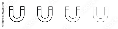 Magnet icon illustration sign collection. vector symbol or logo.