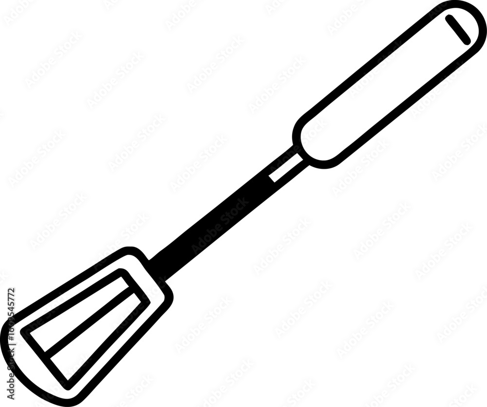 Kitchen Spatula Silhouette Icon. Turner Tool Black Vector. Kitchen Spatula Silhouette Icon. Turner Tool Black Vector.