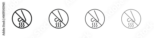 No smell signs illustration sign collection. vector symbol or logo.