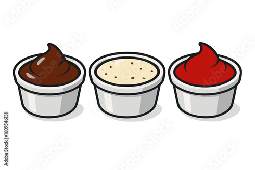 Assorted Dipping Sauces for Meals and Snacks