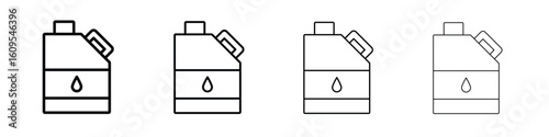 Oil can icon illustration sign collection. vector symbol or logo.