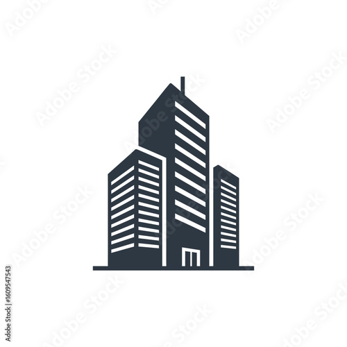 Modern architectural skyline featuring sleek highrise buildings symbolizing corporate success and urban development opportunities