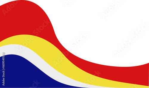 Free Download  Retro Rainbow Wave Corner - GFXLoad