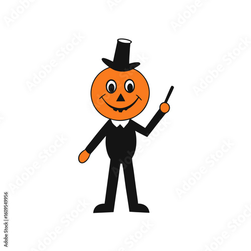halloween pumpkin character