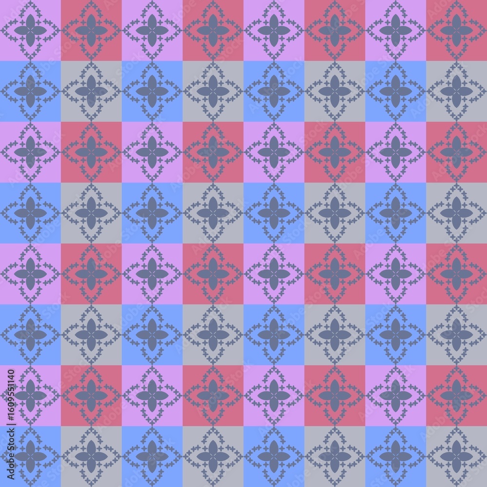Fototapeta premium seamless pattern with pink flowers