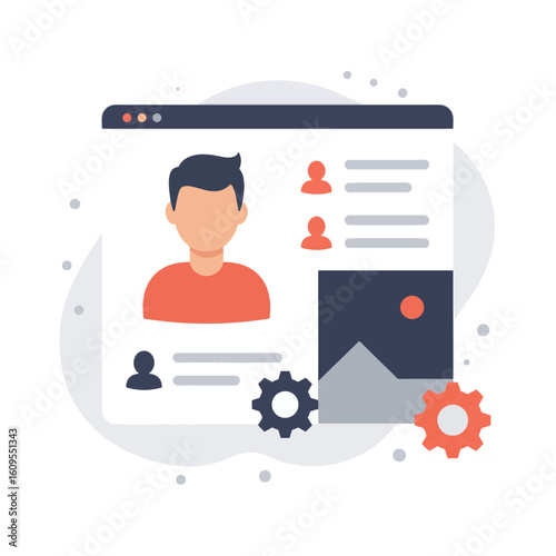 Admin Panel Concept: User Profile and Data