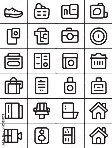 online shop icon bundle set colorful line art design stock royalty free image premium quality