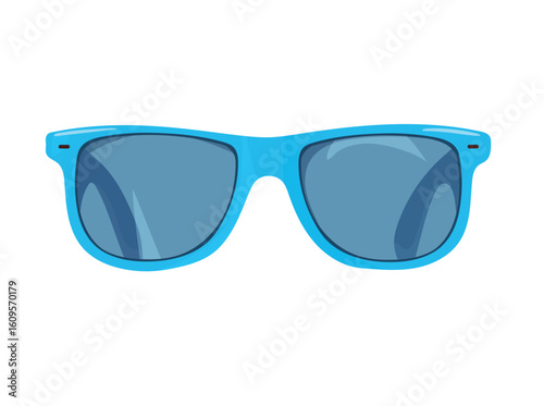 Sunglasses. Flat vector clipart, illustration with isolated background.