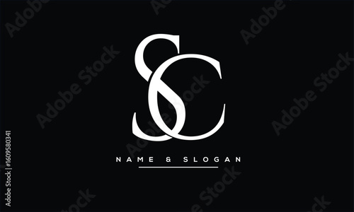 SC, CS, S, C Abstract Letters Logo Monogram