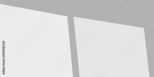 Overlay shadow from windows. High quality shadows. Vector illustration