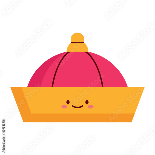 Traditional Chinese Hat Flat Icon