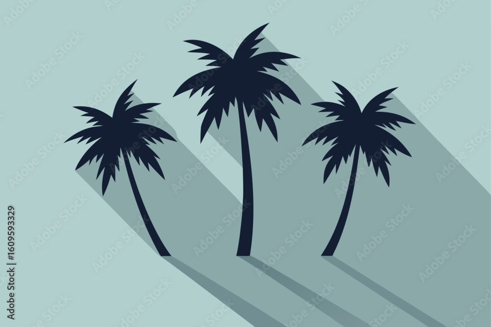 Fototapeta premium palm tree silhouette