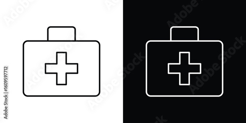 Medical kit icon. Editable stroke line icons