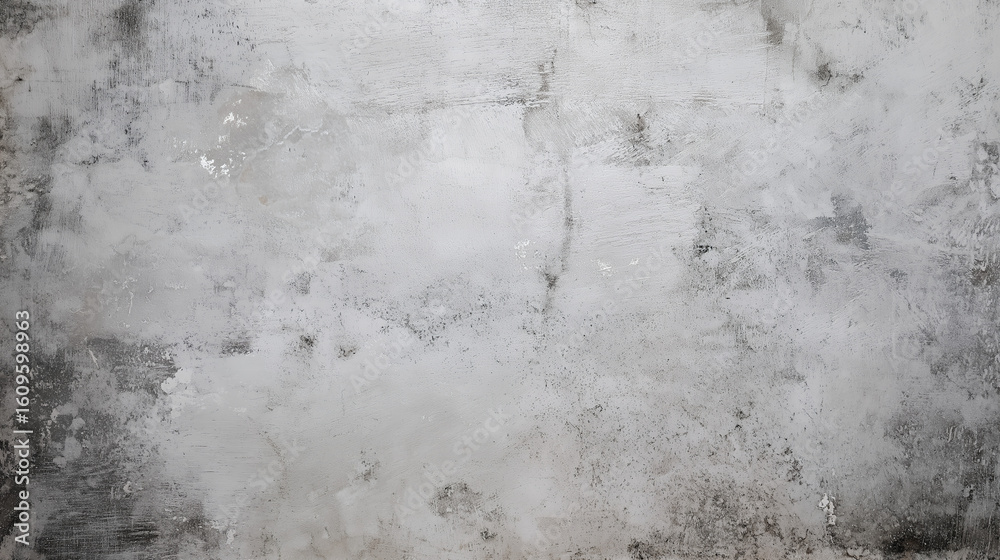 Fototapeta premium Textured Grunge Concrete Wall With Weathered White Paint