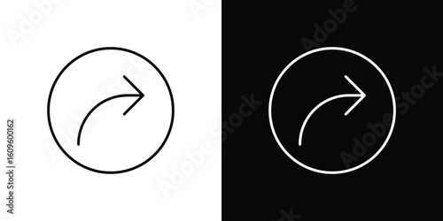 Share icon. Editable stroke line icons