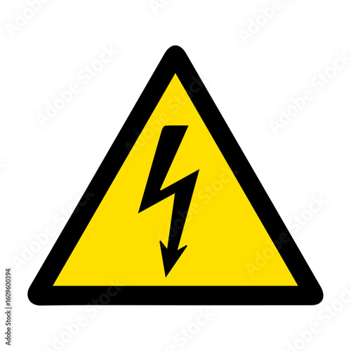 Electric Shock Risk vector icon