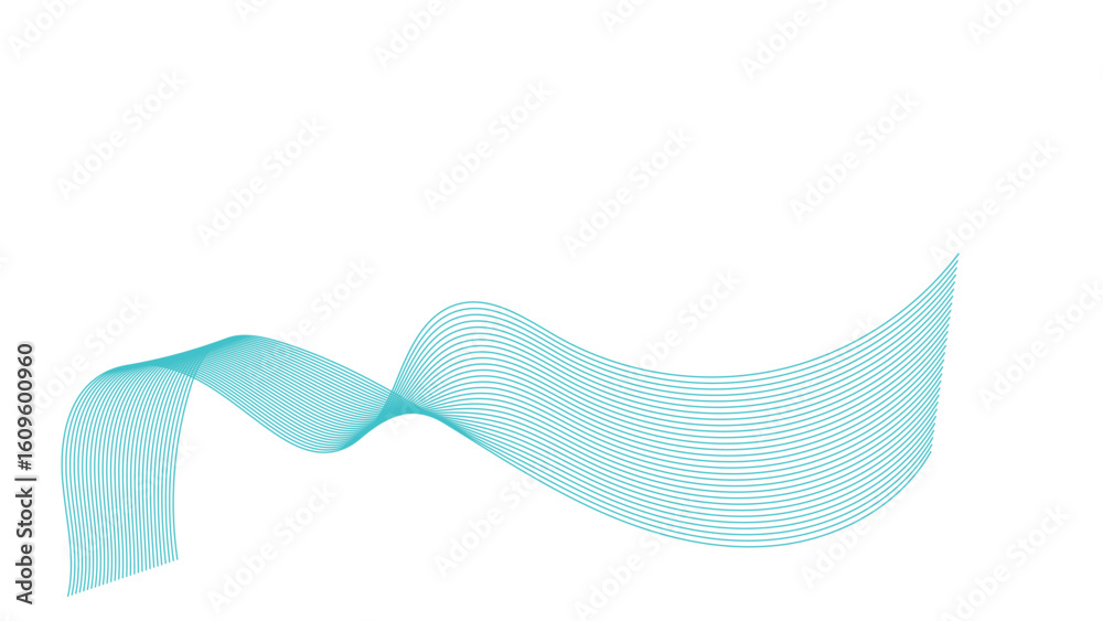Fototapeta premium Abstract colorful wave element for design. Digital frequency track equalizer. Stylized line art background.Vector illustration.