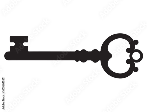  VINTAGE KEY SILHOUETTE