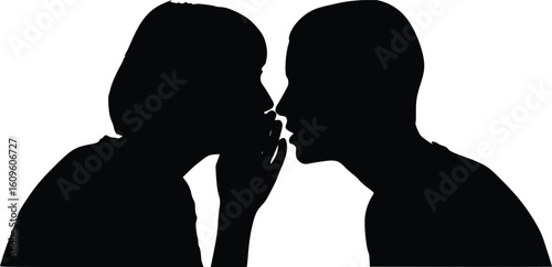 Intimate Whisper Silhouette - Secret Sharing