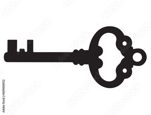  VINTAGE KEY SILHOUETTE
