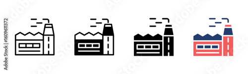 Factory icon sheet multiple style collection