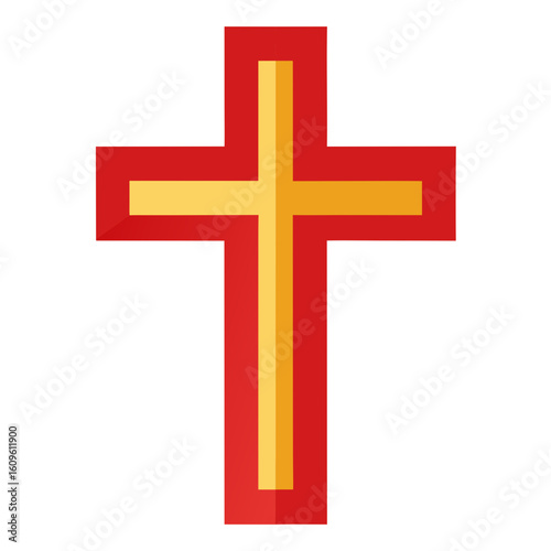 Empty Cross AI vector format, perfect for digital use, religious graphics, and spiritual microstock content.