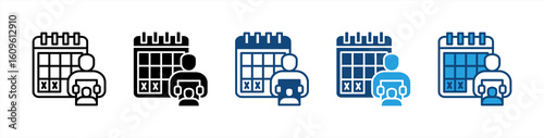 Bereavement icon set multiple style collection
