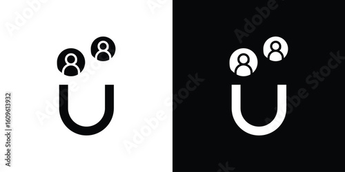 Lead generation icon illustrations filled outline style. EPS10