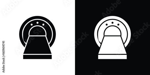 MRI icon illustrations filled outline style. EPS10