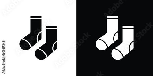 Socks icon illustrations filled outline style. EPS10