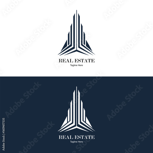 Foto Modern Skyscraper Building Logo Template