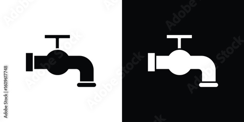 Tap icon illustrations filled outline style. EPS10