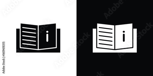 User guide icon illustrations filled outline style. EPS10