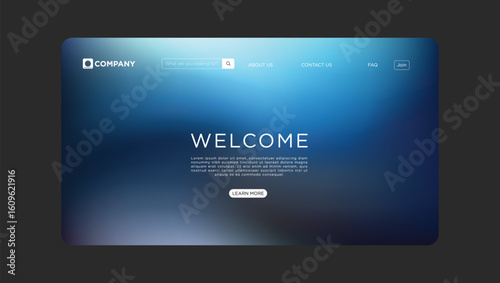 Welcome to a modern website landing page with a clean design and intuitive navigation for users