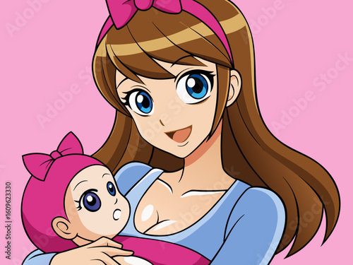 Mother Breastfeeding Baby – Maternal Care and Bonding Image for Parenting & Health