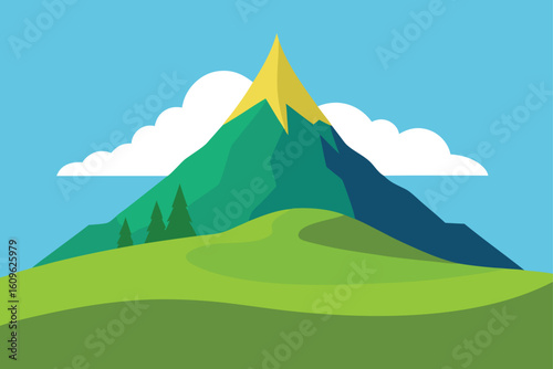 hilltop mountain view
