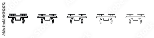 Drone icon. Thin line icons collection for web ui.