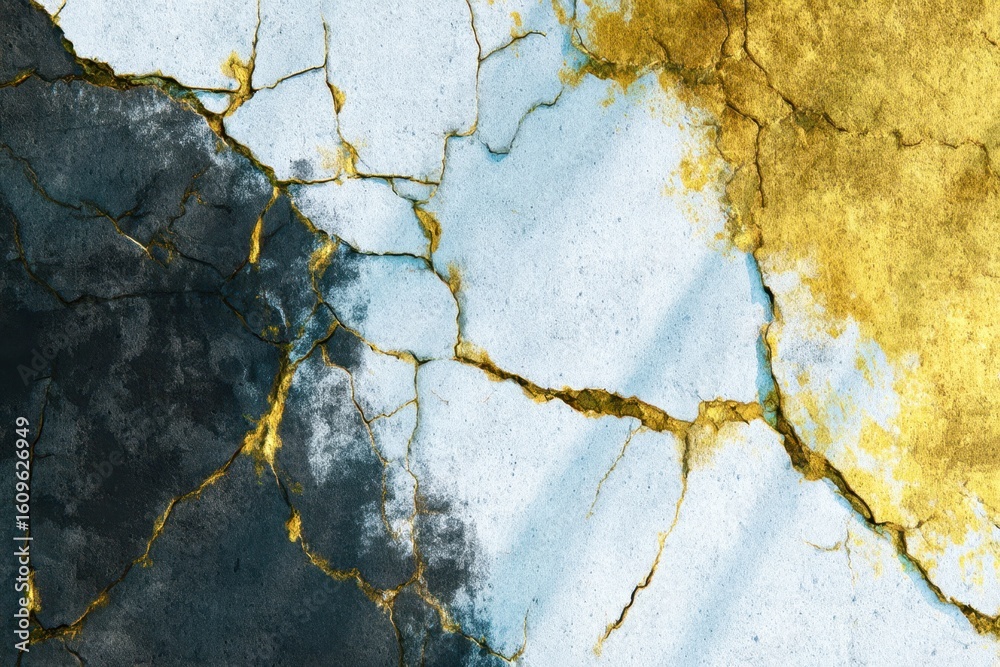 Naklejka premium old cracked wall