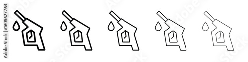 Fuel icon. Thin line icons collection for web ui.
